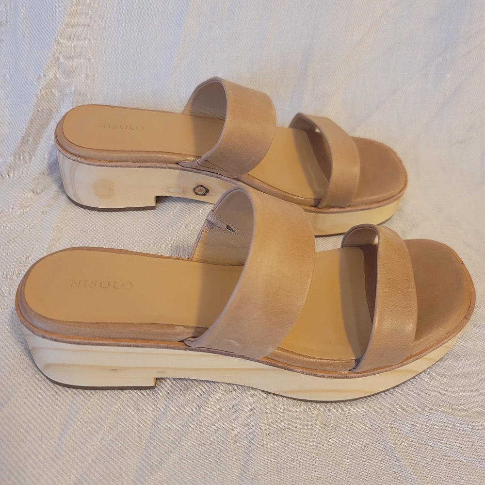 Nisolo Ellie All-Day Clog Almond Size 10M
